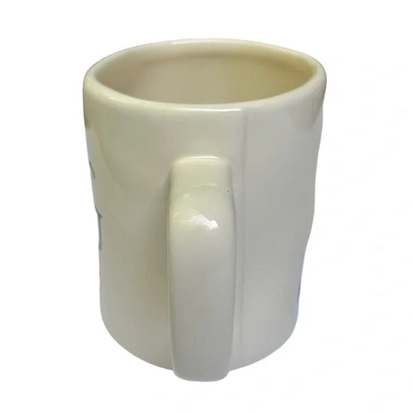 Rae Dunn SING Mug White Black Large Letter Dimples NWT 2017 OG - Picture 4 of 12
